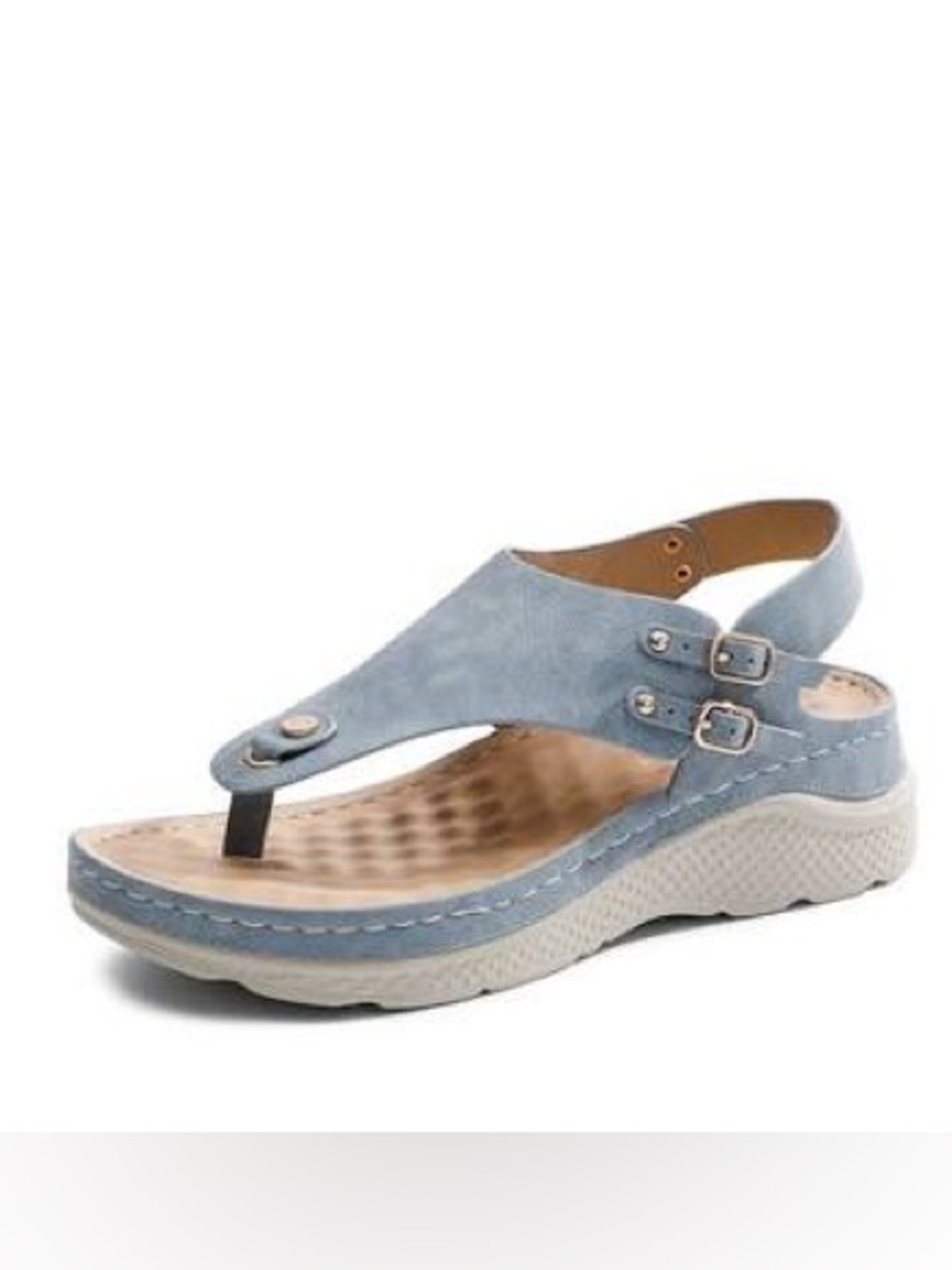 Dream Pairs Blue T-Strap Sandal
